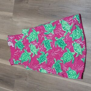 Tommy Bahama Pink and Green Tropical Dress